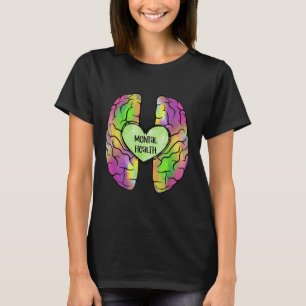 Camiseta Salud Mental S Arcoiris Cerebro Awaren Salud Menta