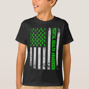 Camiseta Salud Mental S Awaran De Bandera Americana En Salu