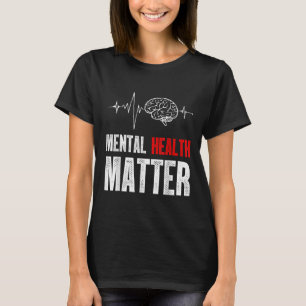 Camiseta Salud Mental Sensibilización sobre problemas de ce