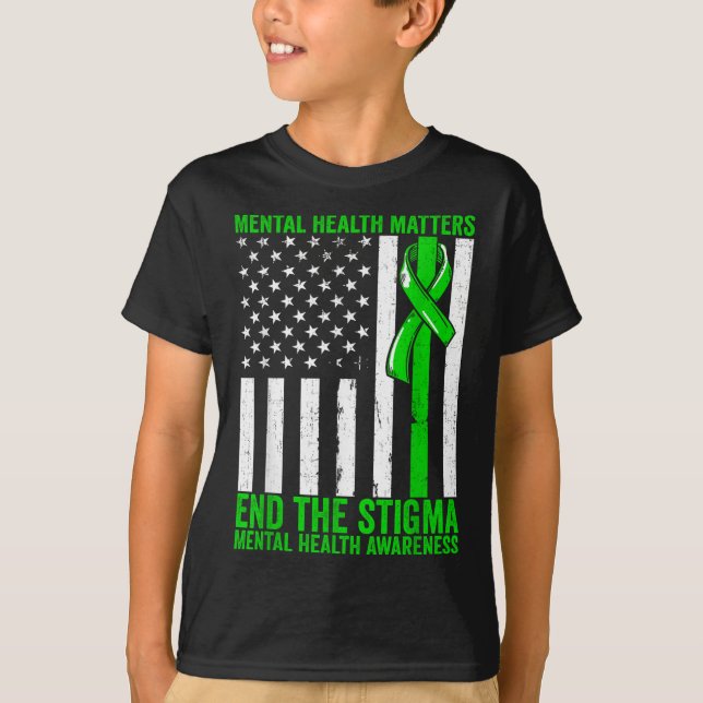 Camiseta Salud Mental Sensibilización sobre Salud Mental Te (Anverso)
