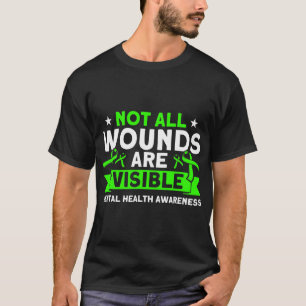 Camiseta Salud No Todas Las Heridas Visible Aviso De Salud 