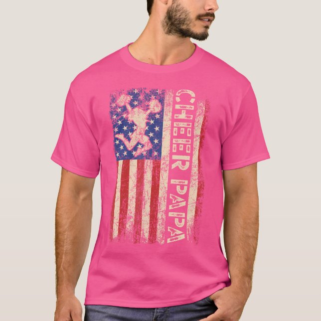 Camiseta Salud Papa Funny Cheer Dad CheerLeader (Anverso)