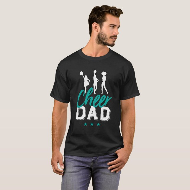 Camiseta Salud, papá orgulloso padre de la hija porrista (Anverso completo)