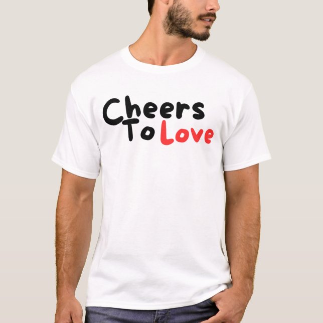 Camiseta Salud para amar - Tee romántico de celebración (Anverso)