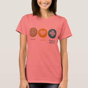 Camiseta Salud pública del amor de la paz