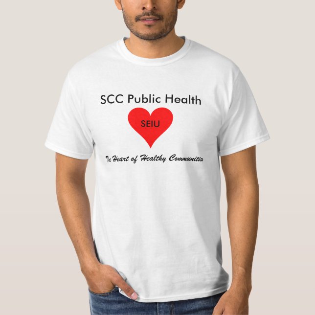 Camiseta Salud pública del SCC: SEIU 521 (Anverso)