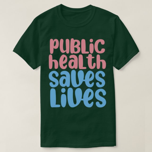 Camiseta salud pública salva vidas 13 (Diseño del anverso)