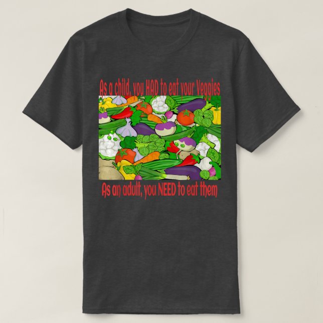 Camiseta Salud vegetariana vegana (Diseño del anverso)