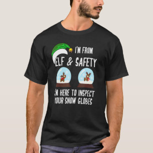 Camiseta Salud y Seguridad H&s Elfo de Navidad y Seguridad
