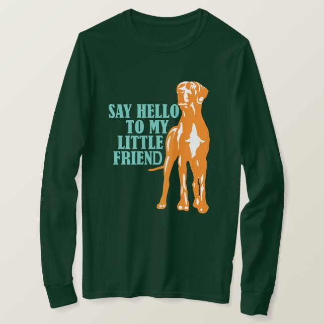 Camiseta Saluda a mi pequeño amigo (Anverso del diseño)