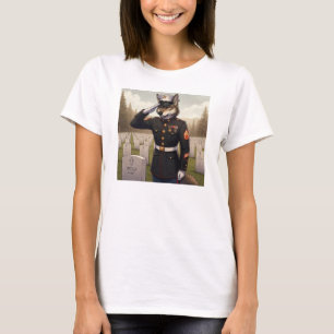 Camiseta Saludando al Lobo del Cuerpo de Marines