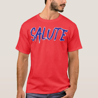 Camiseta Saludo 4 De Julio Estadounidense Patriótico