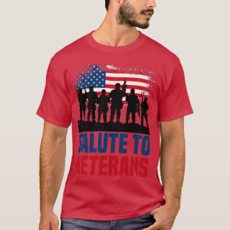 Camiseta Saludo a veteranos veteranos honrando 1