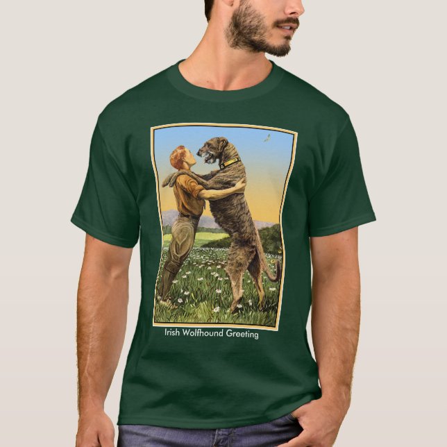 Camiseta "Saludo al lobo irlandés" (Anverso)