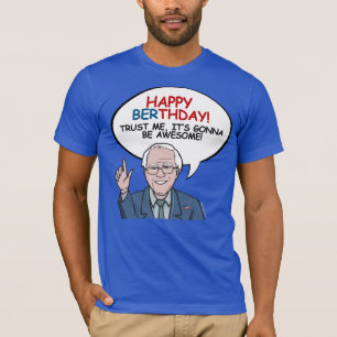 Camiseta Saludo de cumpleaños de Bernie Sanders - Berthday