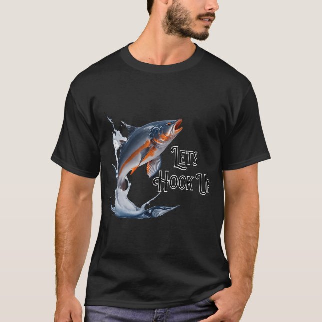 Camiseta Saludo de diversión de pesca (Anverso)