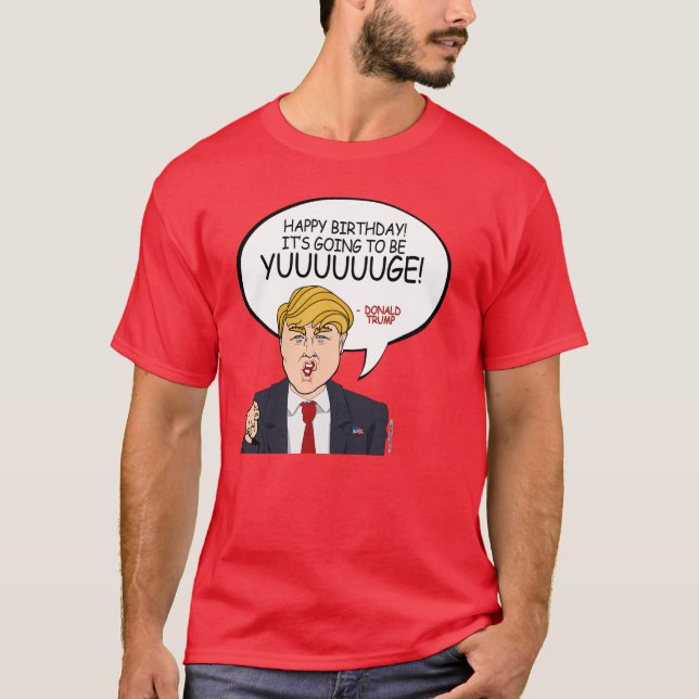 Camiseta Saludo de Donald Trump - feliz cumpleaños - .png (Anverso)