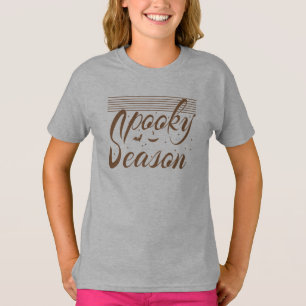 Camiseta Saludo de Halloween de temporada espeluznante con