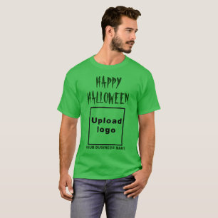 Camiseta Saludo de negocios de Halloween en Shamrock Green