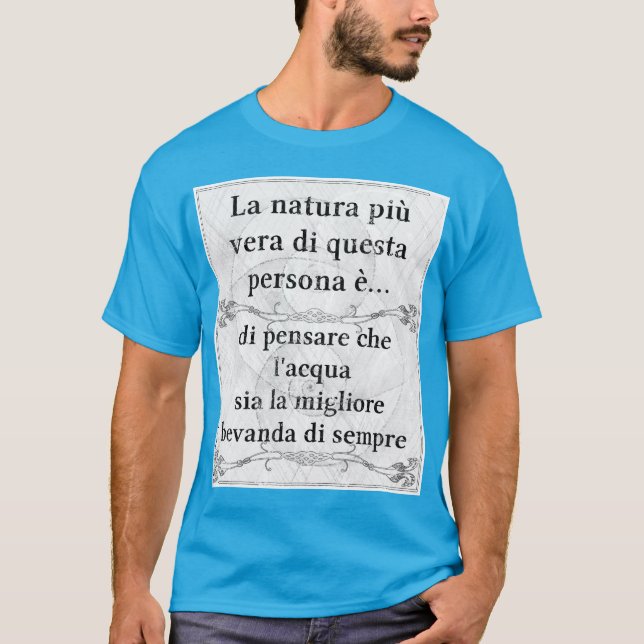 Camiseta Saludo del vita del acqua de la cebada de Vera del (Anverso)