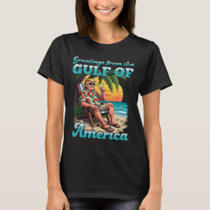 Camiseta Saludo Desde El Golfo Patriótico De Ee.Uu.