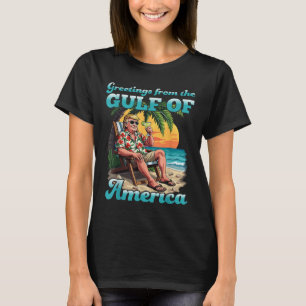 Camiseta Saludo Desde El Golfo Patriótico De Eeuu América