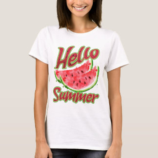 Camiseta Saludo | Diseño de sandía acuática