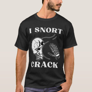 Camiseta Saludo divertido de cráneo de esqueleto de inhalac