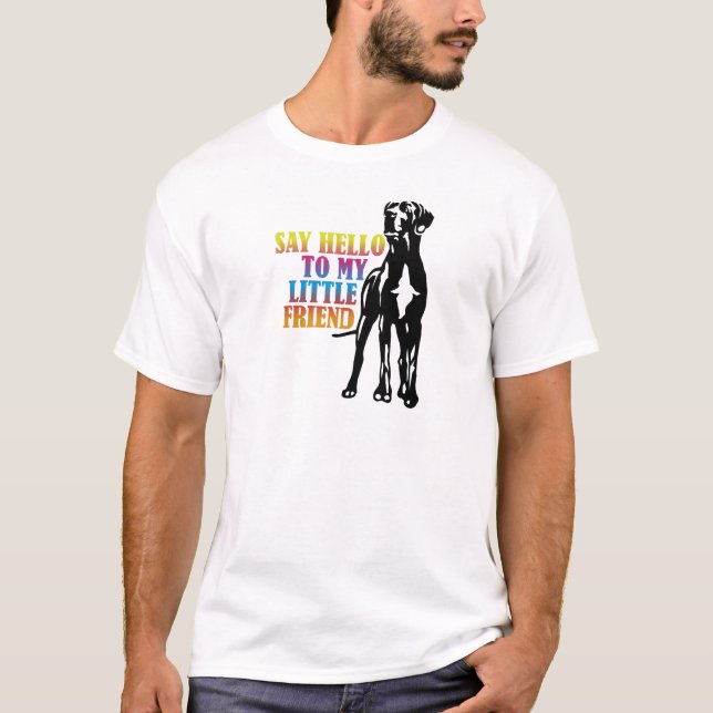 Camiseta Saludo divertido de Gran Danés (Anverso)