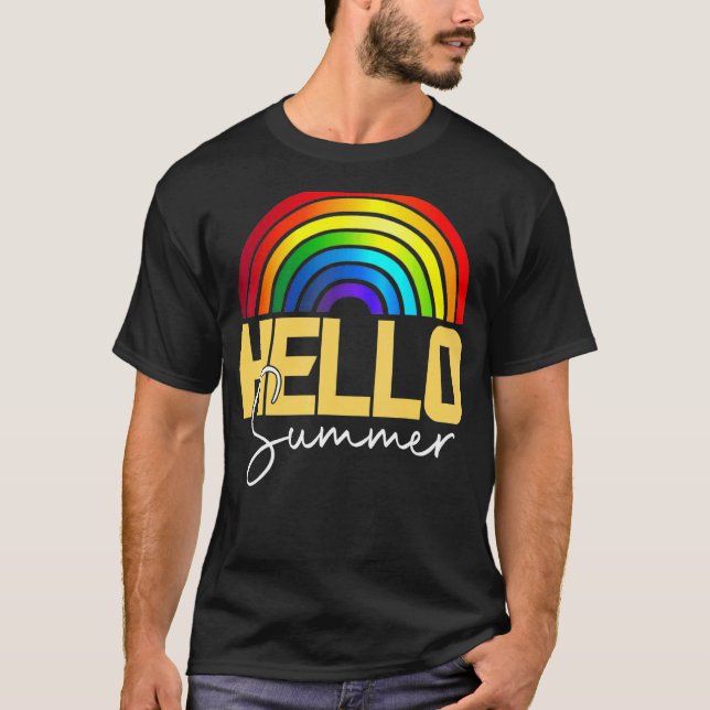 Camiseta Saludo el arcoiris de verano 1 (Anverso)