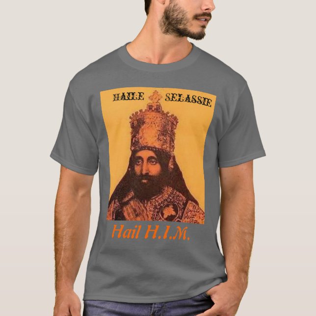Camiseta Saludo H.I.M. de Selassie (Anverso)