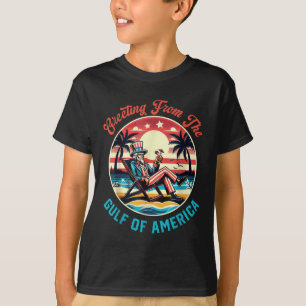 Camiseta Saludo Retro Desde El Golfo De Ee.Uu. Trump