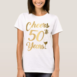 Camiseta Saludos a 50 años 50 mujeres del partido de cumple