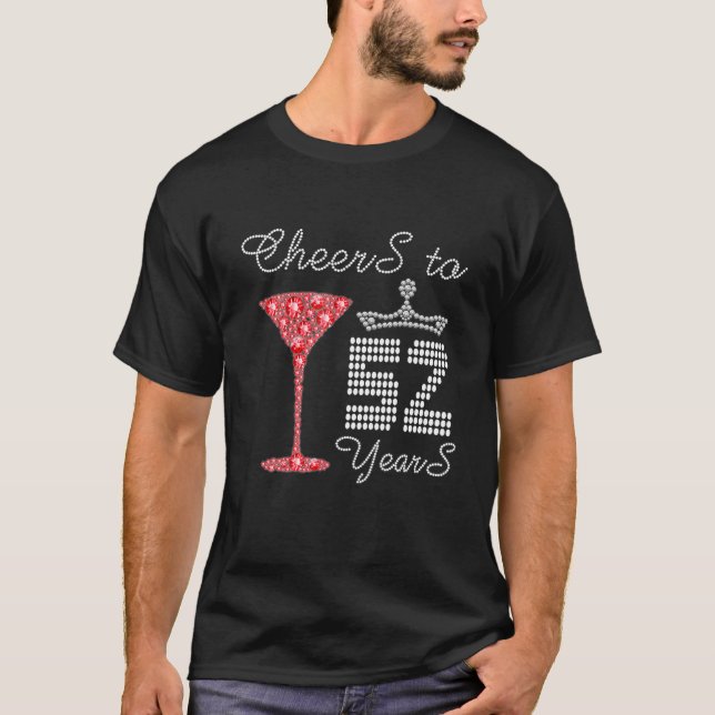Camiseta Saludos A 52 Años Nació La Fiesta De 52 Años (Anverso)