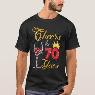 Camiseta Saludos A 70 Años 1952 70º Aniversario De Diamante