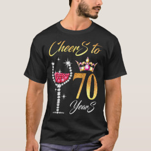 Camiseta Saludos A 70 Años 70 Perfecto Para El Cumpleaños A