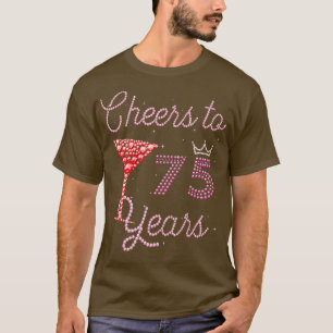 Camiseta Saludos A 75 Años Cumpleaños 75 Años
