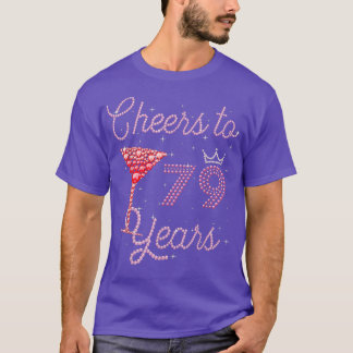 Camiseta Saludos A 79 Años Cumpleaños 79 Años