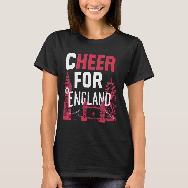 Camiseta Saludos a Inglaterra 2024 Apoyando al inglés patri (Anverso)