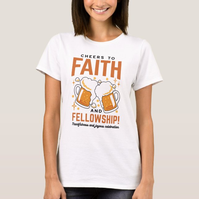 Camiseta Saludos a la fe y la comunidad - Oktoberfest Tee (Anverso)
