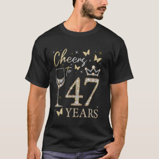 Camiseta Saludos a la Fiesta de 47 años de 47 años del Día