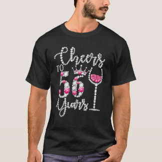 Camiseta Saludos A La Reina D De 56 Años Feliz 56 De Cumple