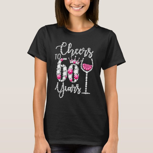 Camiseta Saludos a la reina de 60 años Bebida W (Anverso)