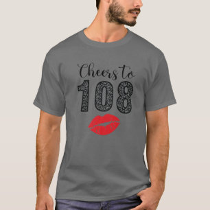 Camiseta Saludos A Los 108 Años Del Feliz Cumpleaños Leopar