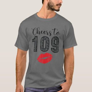 Camiseta Saludos A Los 109 Años Del Feliz Cumpleaños Leopar