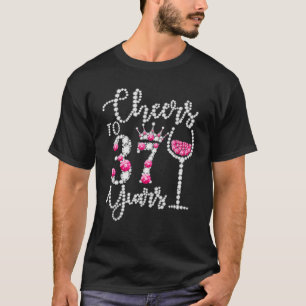 Camiseta Saludos A Los 37 Años Felices 37 Años Reina D