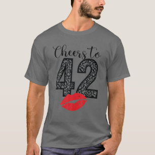 Camiseta Saludos A Los 42 Años De Los Lips Feliz Cumpleaños