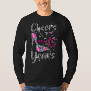 Camiseta Saludos A Los 45 Años 45º Día De Los Zapatos De Vi