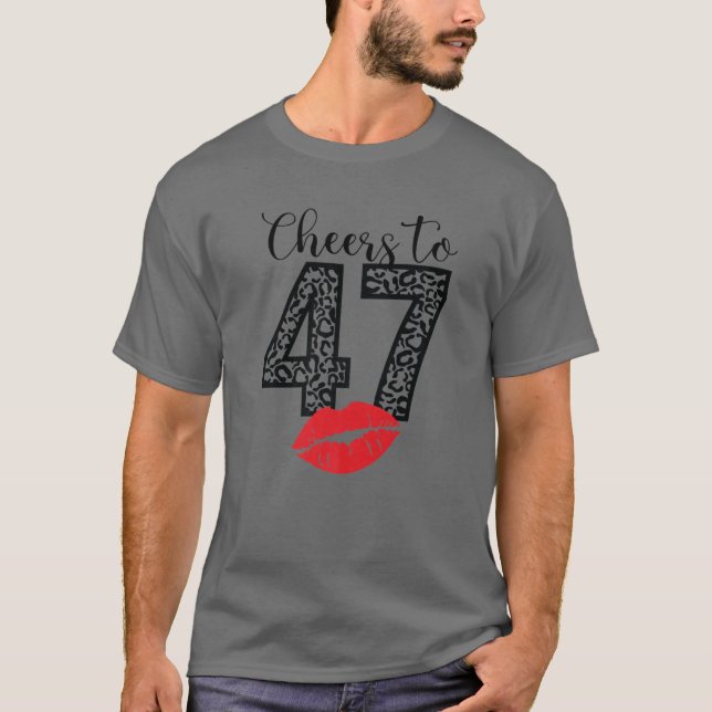 Camiseta Saludos A Los 47 Años De Los Lips Feliz Cumpleaños (Anverso)