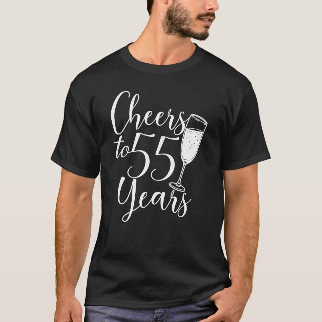 Camiseta Saludos a los 55 años del 55º aniversario de las m (Anverso)